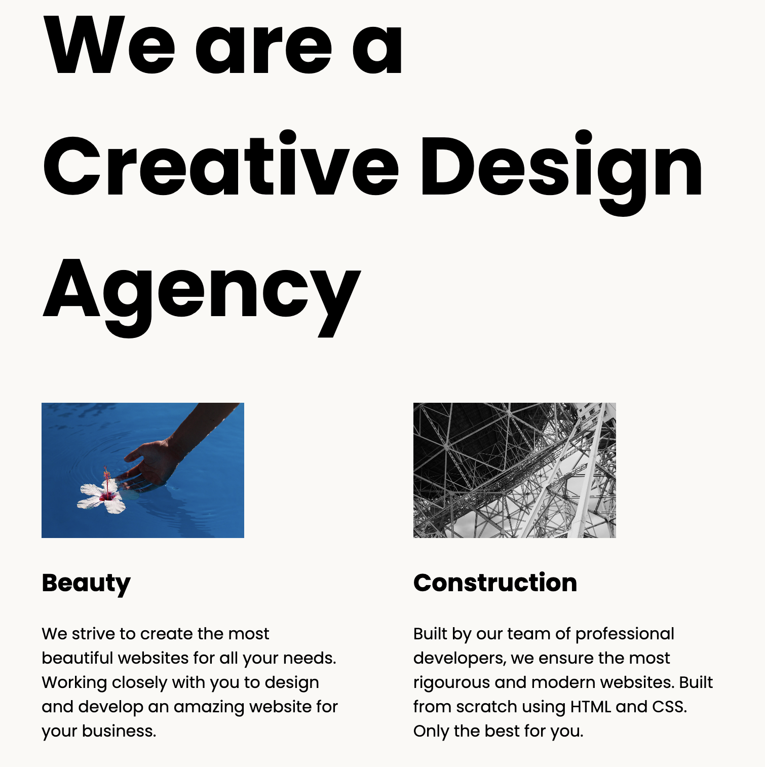 Design Agency website